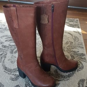 Leather high boots from Europe